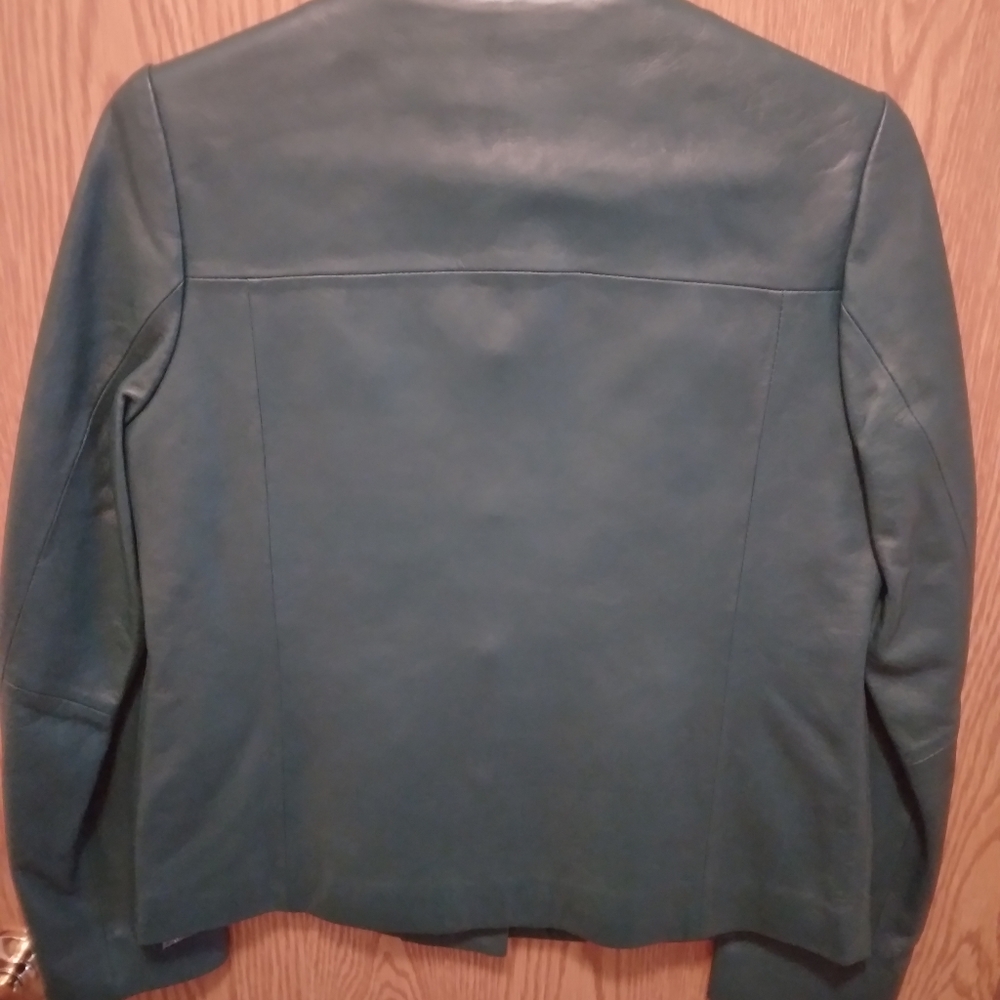 Womens pendleton Green leather jacket - Picture 2 of 3